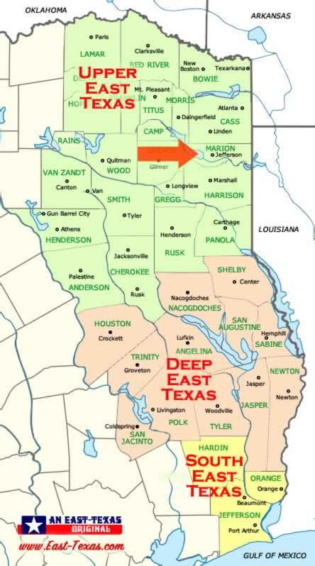 Jefferson Texas, located in Marion County in East Texas, attractions ...