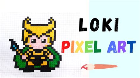 Pixel Art - How to Draw LOKI! - YouTube