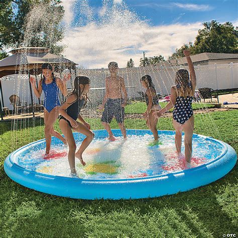 Wow Under The Sea 10 Ft Diameter Inflatable Splash Pad Wading Pool With ...