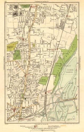 Tottenham On The Map / South Tottenham London Map Illustration Giclee ...