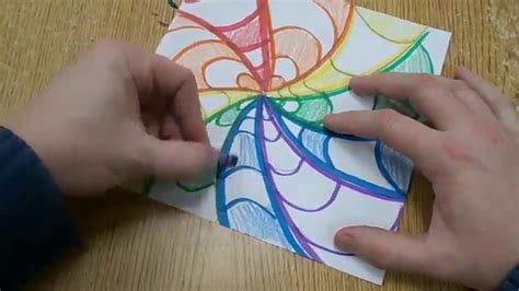 Easy Op Art Design for Kids - YouTube