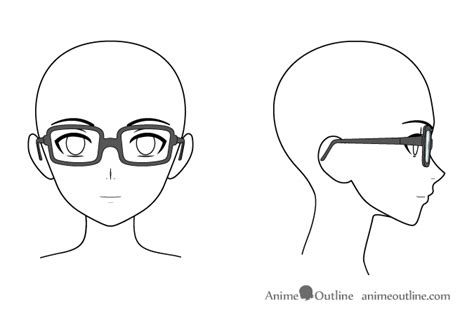 How to Draw Anime & Manga Glasses - AnimeOutline