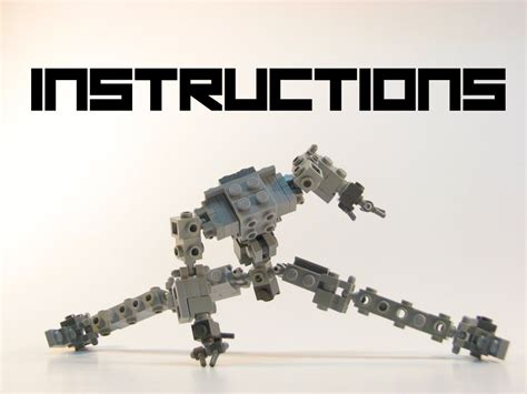 Lego Mech Design [02]: Mech Frame Instructions | Lego - mecca - robot ...