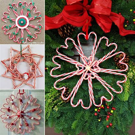 Wonderful DIY Christmas Candy Cane Wreath