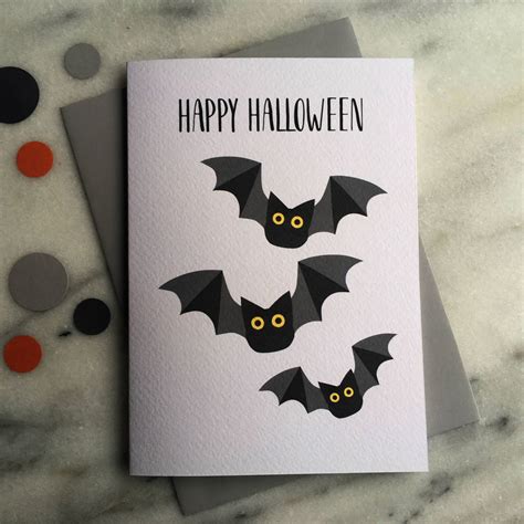 happy halloween bat card by chameleon and co | notonthehighstreet.com