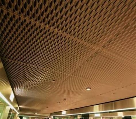 Expanded Mesh Ceiling in Office, Administrative Building, Lounge