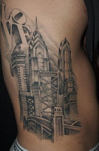 Philly Skyline Outline Tattoo Calculating and working please be patient