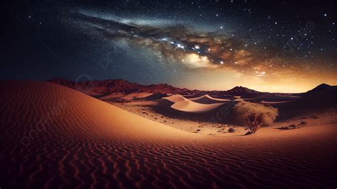 Beautiful Desert Night Scene Background, Desert, Beautiful, Night View ...