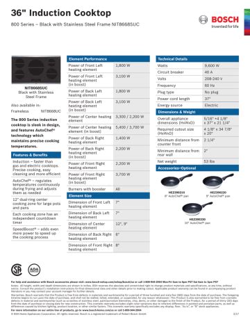 36" Induction Cooktop | Manualzz