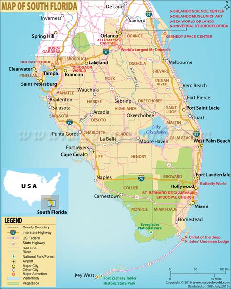 Highway Map Of South Florida - Printable Maps