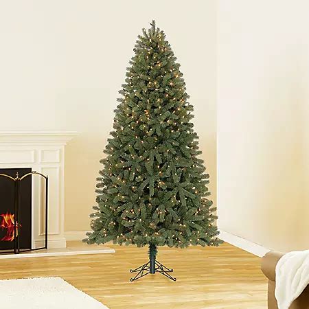 7.5 ft Member's Mark Artificial Pre-Lit Scotch Pine Christmas Tree ...