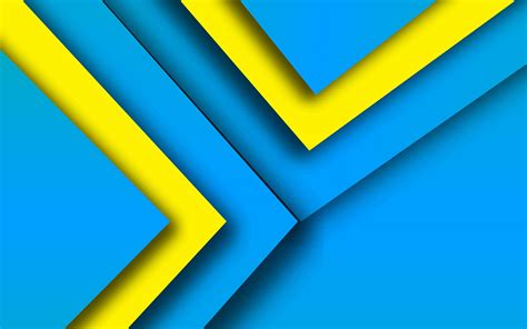 Download wallpapers 4k, material design, colorful lines, blue and ...