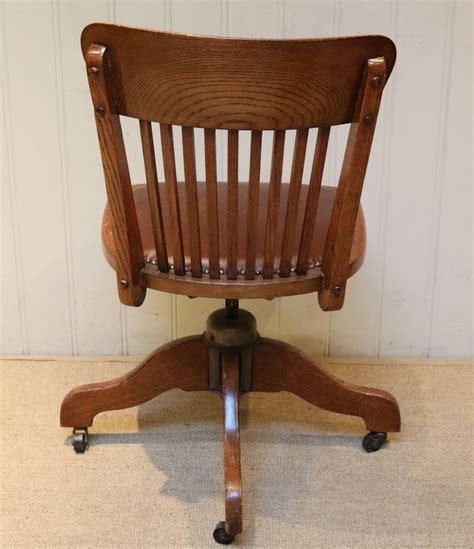 Oak Office Chair - Antiques Atlas