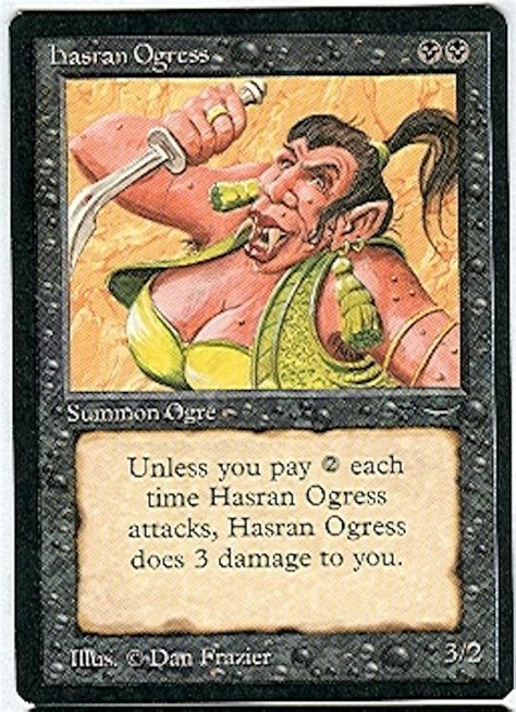 Magic the Gathering Arabian Nights Singles 4x Hasran Ogress (a) - NEAR ...