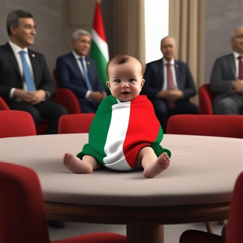 Premium AI Image | Realistic Cute Palestine KidsInfantPalestine Flag