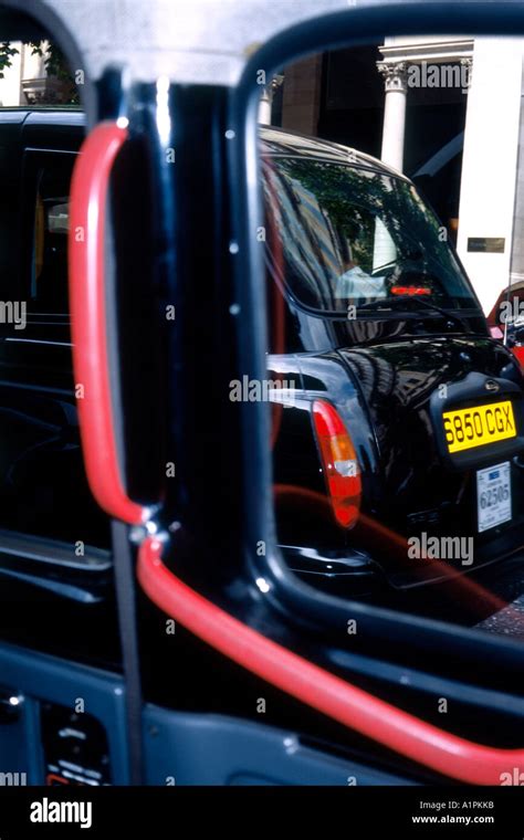 London, Black Taxi Cab Interior Stock Photo - Alamy