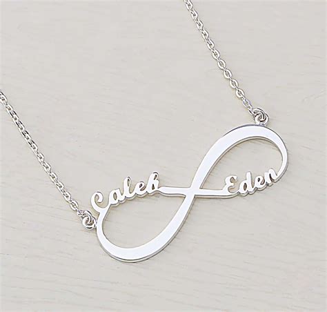 Infinity Symbol Necklace Name Necklace Infinity Nameplate