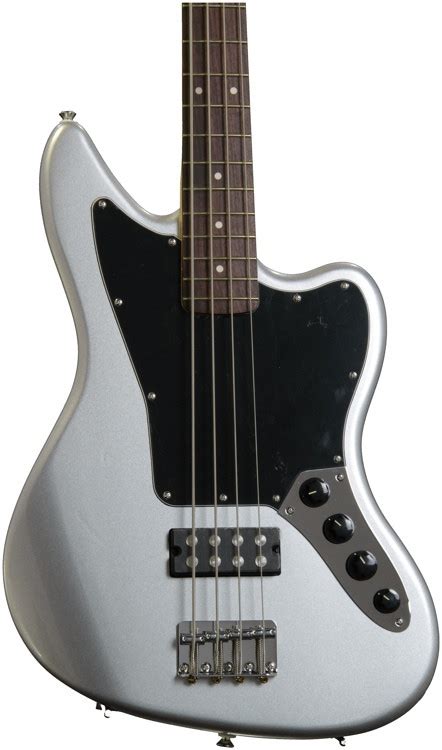 Squier Vintage Modified Jaguar Bass Special HB - Silver | Sweetwater