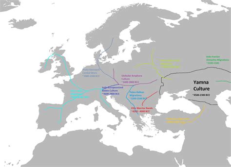 Indo-European Migrations Map (2100x1525) : MapPorn