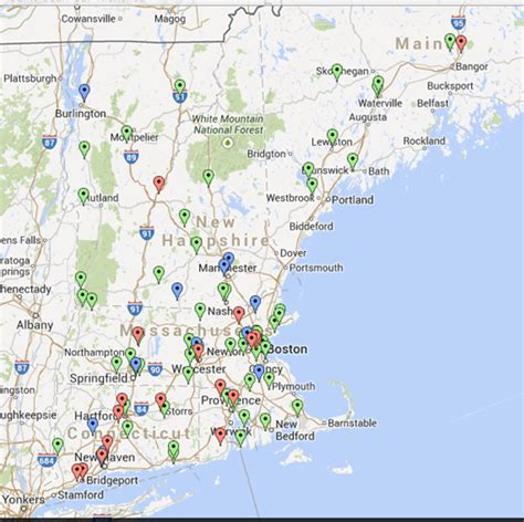 New England College Campus Map - Map