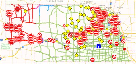 Nebraska Road Closures Map - China Map Tourist Destinations