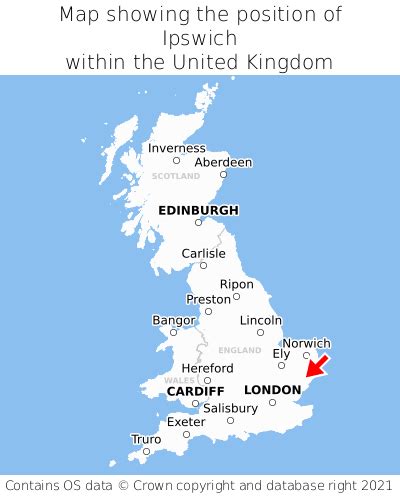 Where is Ipswich? Ipswich on a map