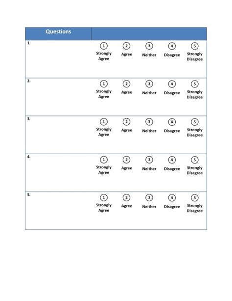 27 Free Likert Scale Templates & Examples [Word/Excel/PPT]