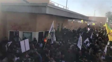 WATCH: Iraqi Protesters Storm U.S. Baghdad Embassy