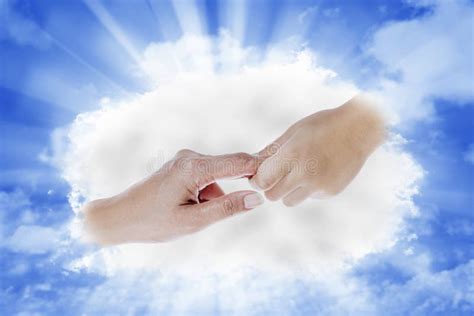 Hand from Heaven stock image. Image of gesturing, light - 28902903