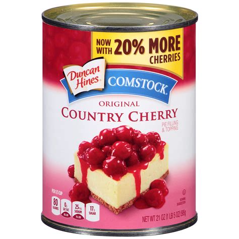 Duncan Hines Comstock Original Country Cherry Pie Filling & Topping ...