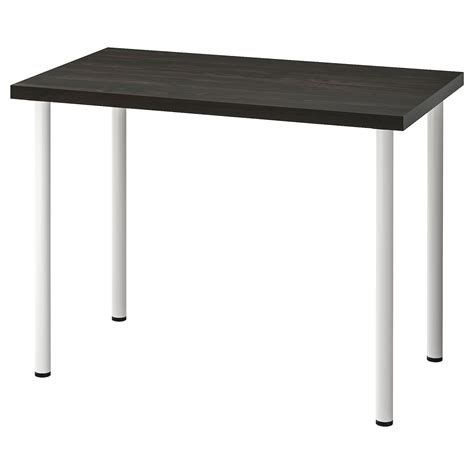 LINNMON / ADILS desk, black-brown/white, 393/8x235/8" - IKEA