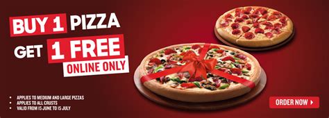 Special offer from PizzaHut in UAE buy 1 get 1 Free