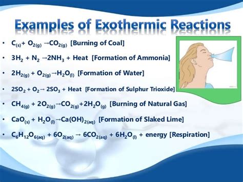 Exothermic reactions