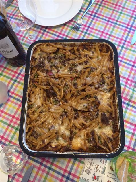 Lamb mince pasta bake with Barilla Cheese and Tomato sauce and ...