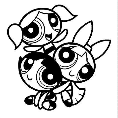 Cute Powerpuff Girls Coloring - Play Free Coloring Game Online