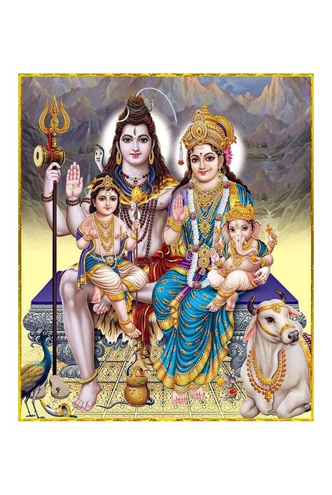 God Shiva Family, karthikeya, subramanya, godess, ganesh, nandi ...