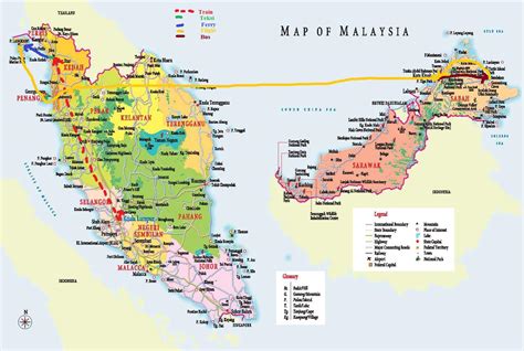 Malaysia states map - Malaysia map hd (South-Eastern Asia - Asia)