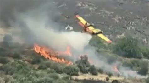 Greece plane crash: Two pilots on board the fire-fighting plane have ...