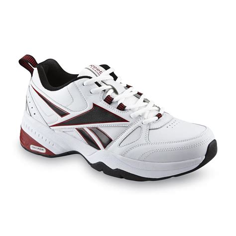 Reebok Men's Royal Trainer Wide Athletic Shoe - White/Black/Red