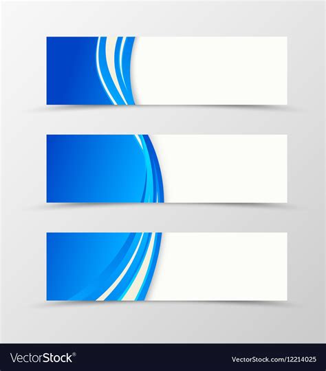 Set of header banner dynamic design Royalty Free Vector