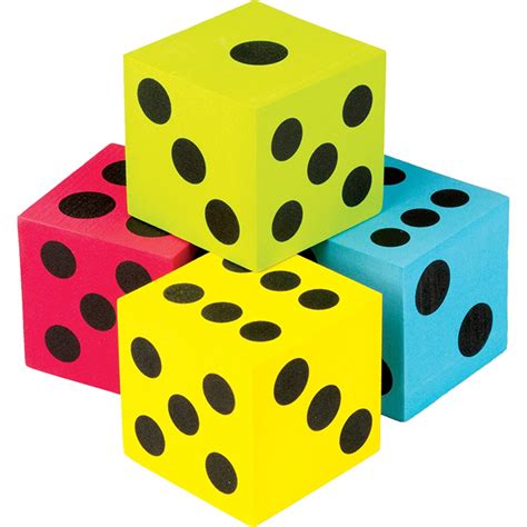 Foam Colorful Jumbo Dice - TCR20810 | Teacher Created Resources | Dice