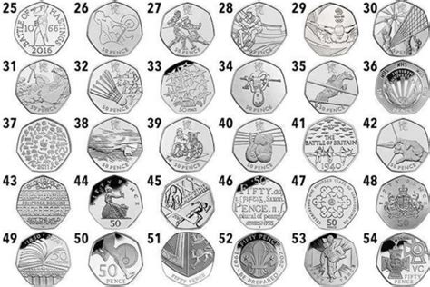 These are the different 50p coins in circulation - and some are worth a ...