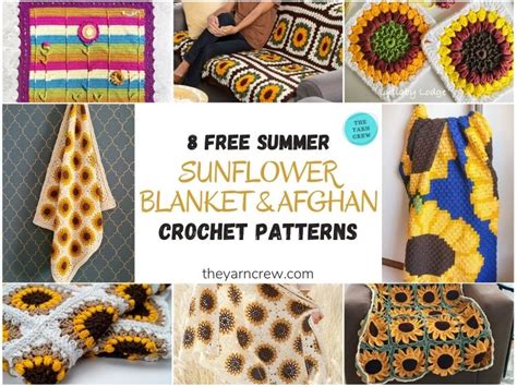 8 Free Summer Sunflower Blanket & Afghan Crochet Patterns - The Yarn Crew