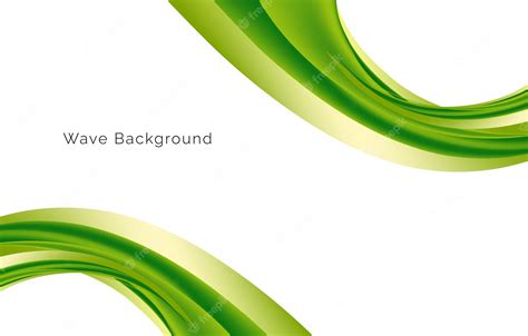 Premium Vector | Modern pattern green wave design background