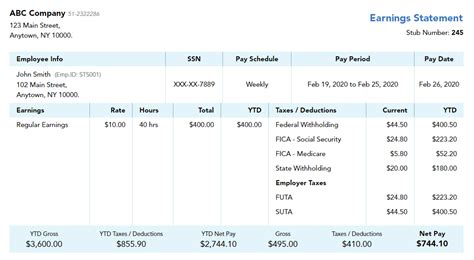 Paystub Generator Free Printable - FREE PRINTABLE TEMPLATES