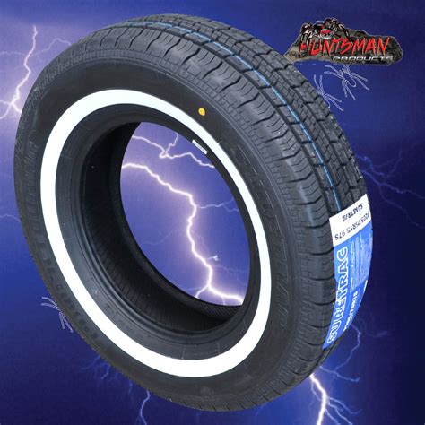 14" WHITEWALL 205 75 15 SURETRAC TYRES. 32MM WHITE LINE – huntsmanproducts