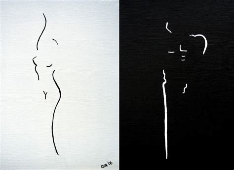 Femininity vs Masculinity Painting by Evas Art Design