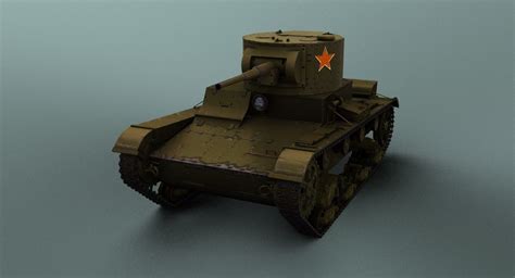 T26 tank with textures 3D | CGTrader