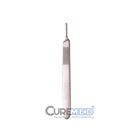 SCALPEL HANDLE, #3 STANDARD, Stainless Steel - CureMed International