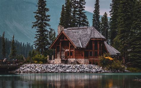 Lake Cabin Forest Wallpapers - Wallpaper Cave